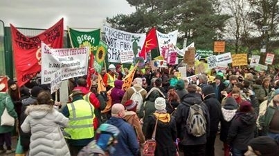 Fracking protestors