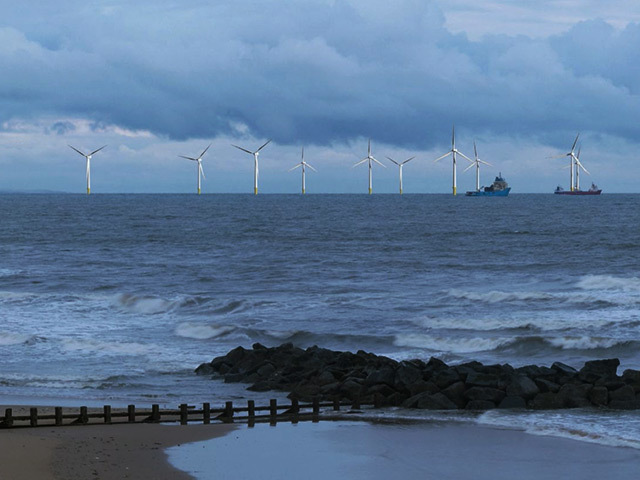 Artist's impression of the proposed Aberdeen Bay wind development