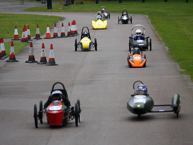 Schools from around Scotland taking part in the Greenpower Challenge