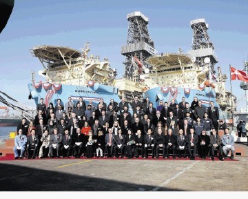 The double christening  of  Maersk Valiant and Maersk Venturer