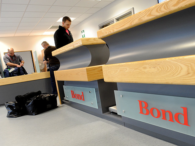 Check-in at the new Bond terminal