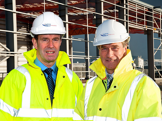 Mike Loggie and Gary Leslie at the new Portlethen facility