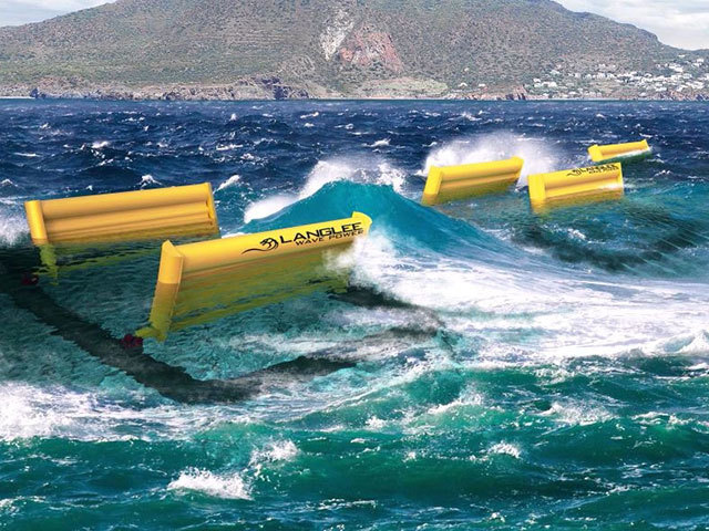 Langlee wave power converters are to be built in and installed offshore the Canary Islands