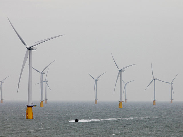 Thanet Offshore Wind Farm off the coast of Ramsgate, Kent