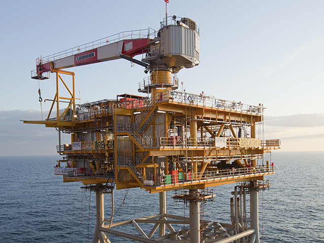 A North Sea platform