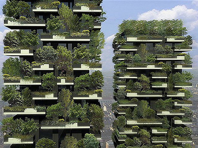 Artist's impression of a future 'green city'