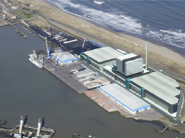 Artist's impression of the proposed plant at North Blyth.