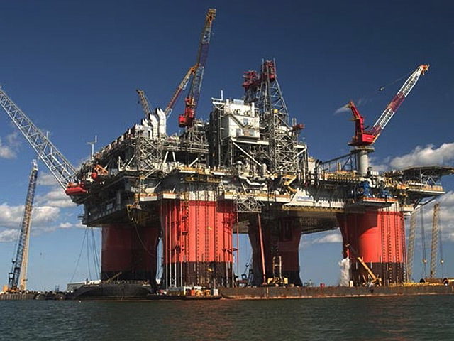 The Thunder Horse platform in the Gulf of Mexico
