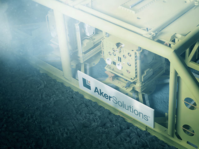 Aker subsea manifold. Photo by Aker Solutions.