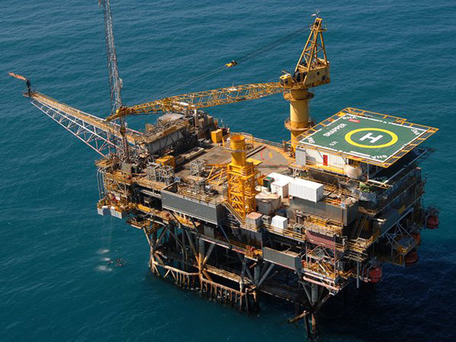 Snapper platform in Bass Strait. Photo by ExxonMobil