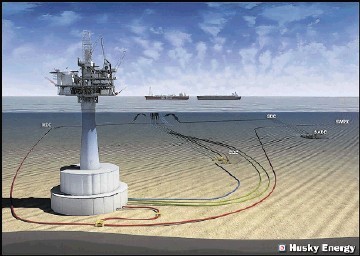 Schematic showing White Rose field