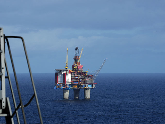 The Gullfaks B platform in the Norwegian North Sea