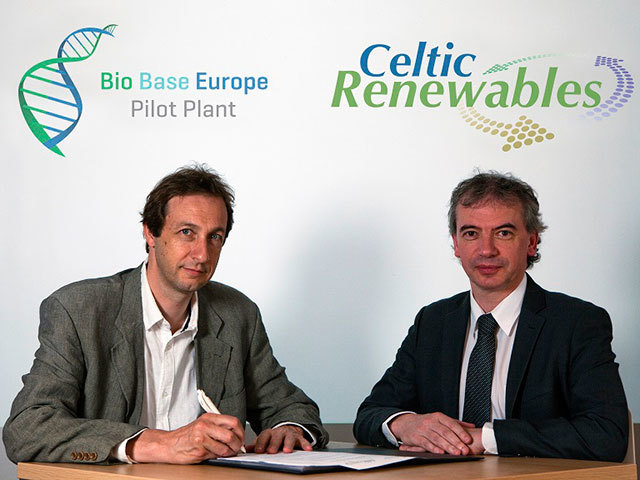 Professor Wim Soetaert, BBEPP (left) and Professor Martin Tangney, Celtic Renewables