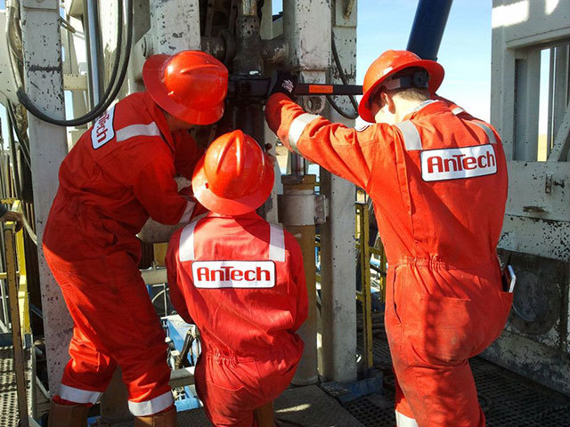 AnTech’s drilling team at the well site