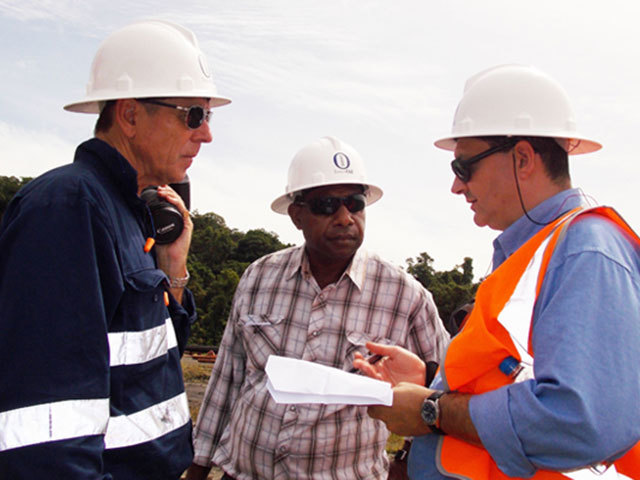 InterOil meeting with Total’s PNG vice-president, Marc Geniteau in Papua New Guinea