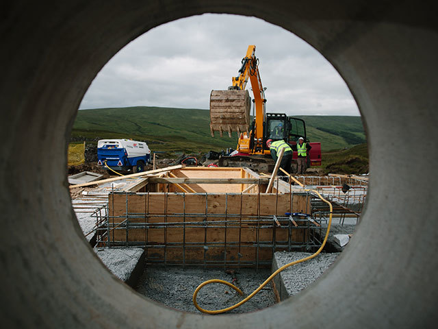 Working going on at a Green Highland Renewables hydro electric site