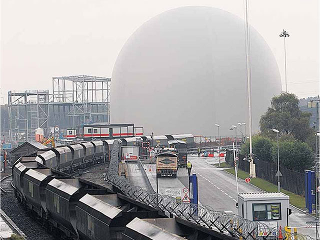 Massive inflatable wood chip storage domes have been erected at Drax power station as part of its ambition to become a biomass-fuelled electricity generator within five years