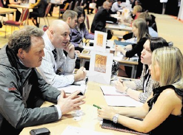 FLASHBACK: One-to-one sessions at a previous Pilot Share Fair at the, Aberdeen Exhibition and Conference Centre