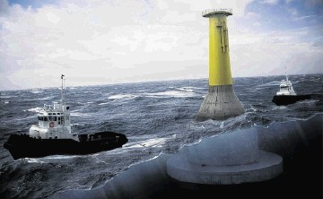 A prototype Norwegian-designed concrete gravity offshore wind turbine foundation is to be installed in French waters