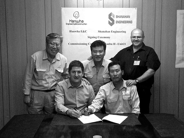 Hanwha E&C and Shanahan Engineering at the Signing Ceremony