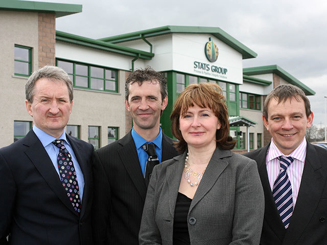 Stats Group directors Garry Allan, managing director Peter Duguid, Lorraine Porter and Angus Bowie.