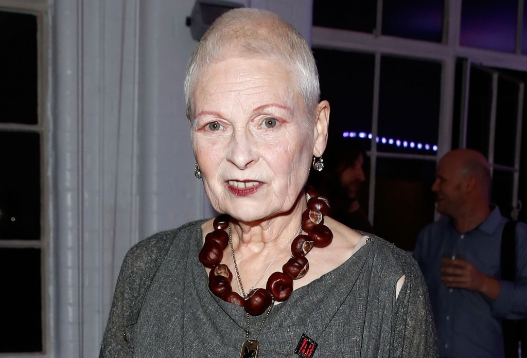 Vivienne Westwood at the solar powered party. Photo by Dave Bennett at the Off the Grid solar powered party