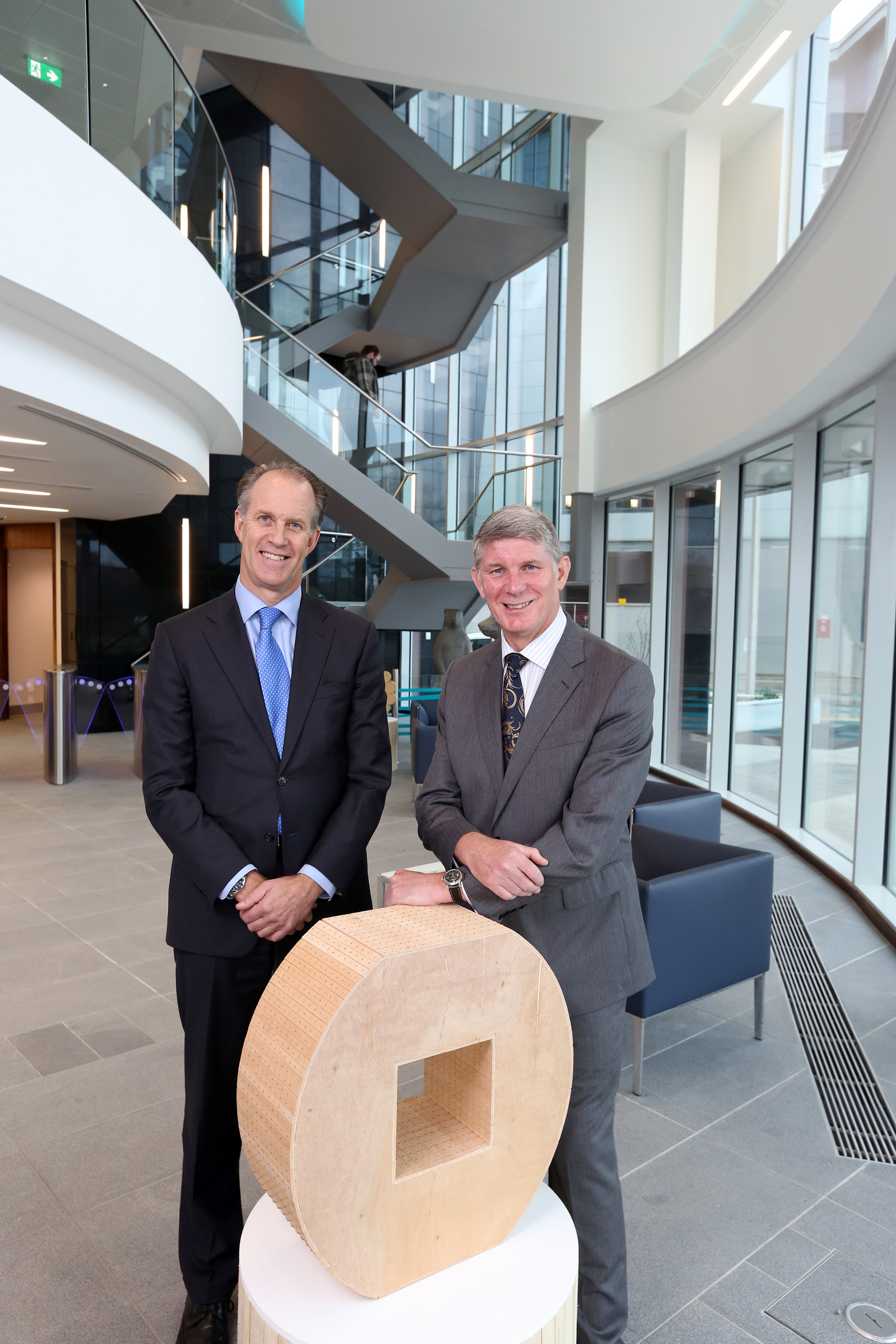 Ruud Zoon, managing director of GDF SUEZ E&P (left) and Rob Buchan, Aberdeen General Manager GDF SUEZ E&P at the new Aberdeen office.