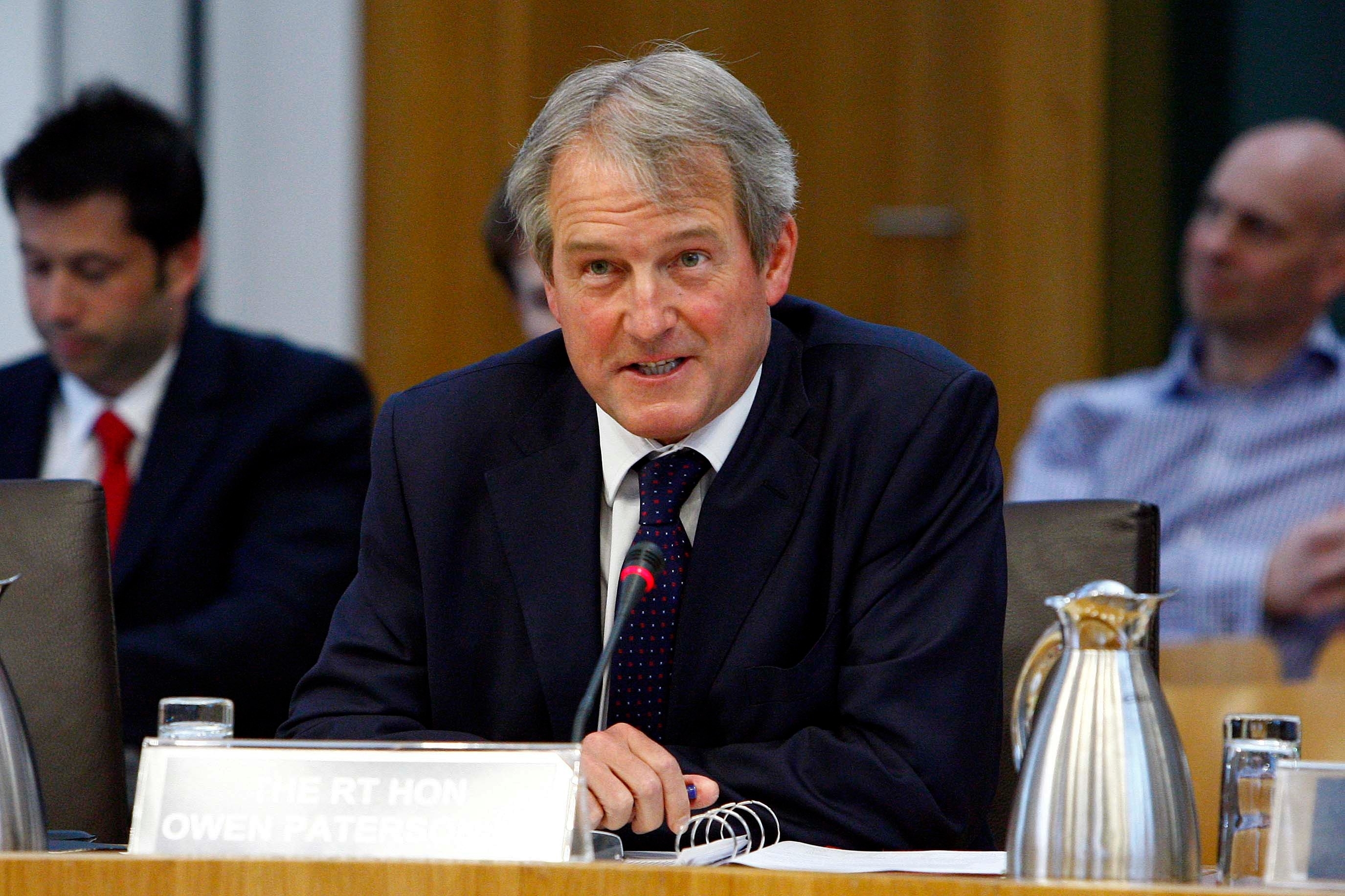 The Rt Hon Owen Paterson MP, Secretary of State for Environment, Food and Rural Affairs, UK Government gives evidence to the Scottish Parliament Rural Affairs, Climate Change and Environment Committee