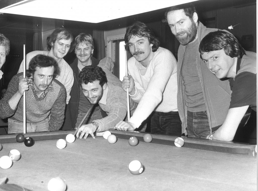 In the games room in 1982