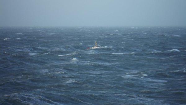 Total captured impressive waves in the North Sea