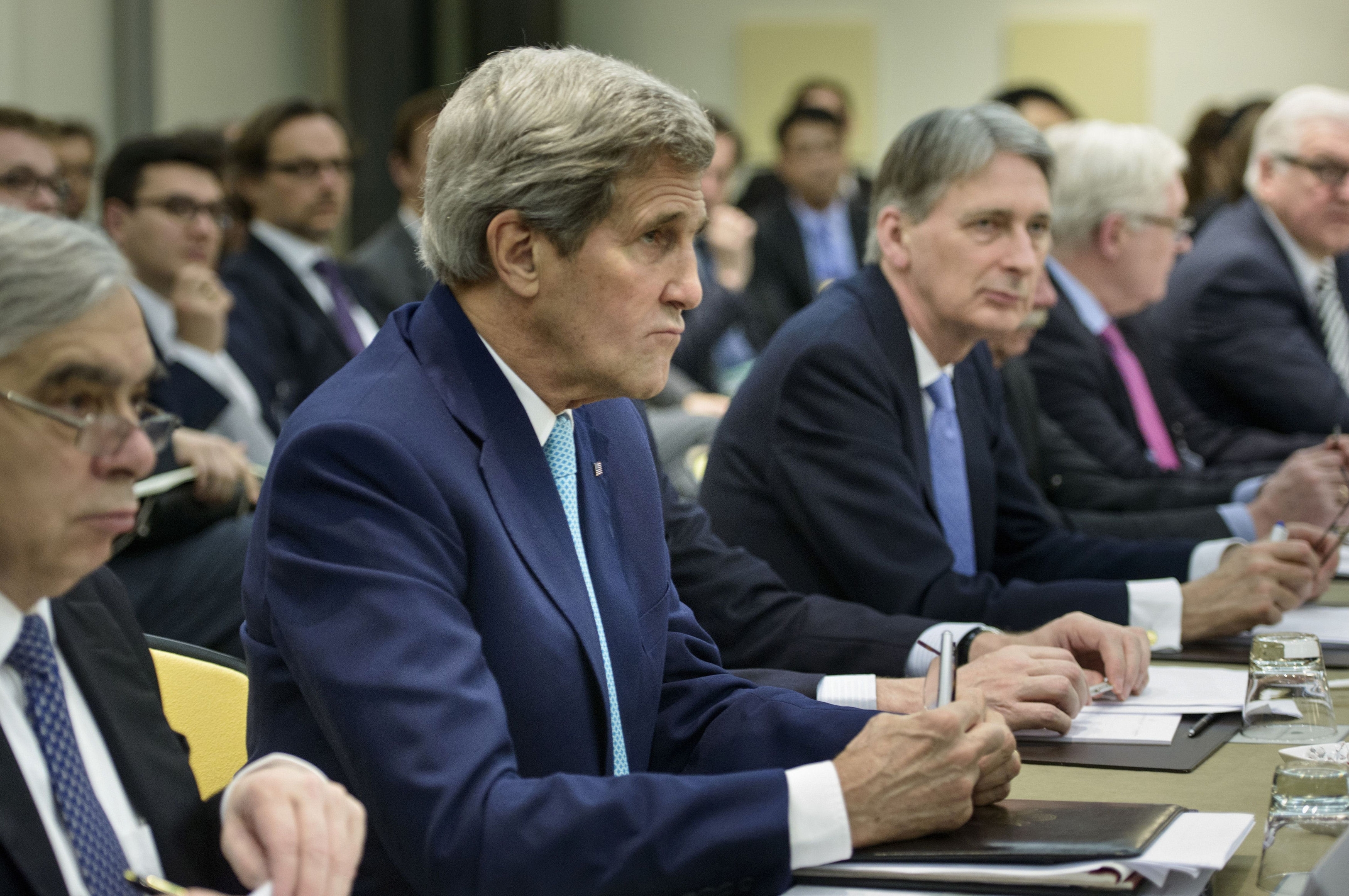 US Secretary of State John Kerry and UK foreign secretary Philip Hammond