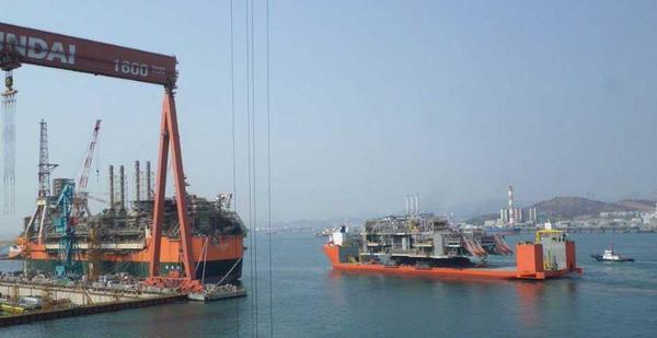 he first of the giant Clair Ridge modules  is on its way from South Korea to the UK North Sea