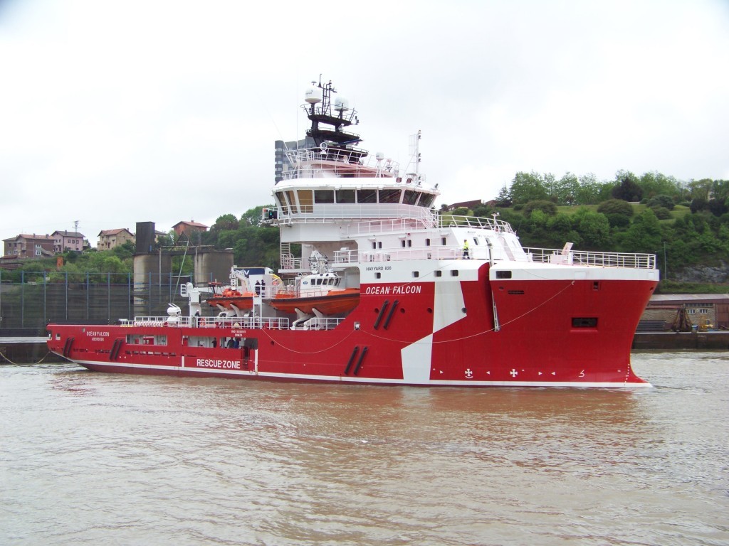 Ocean Falcon, the latest vessel to be launched as part of Atlantic Offshore Rescue’s 300 million fleet modernisation programme