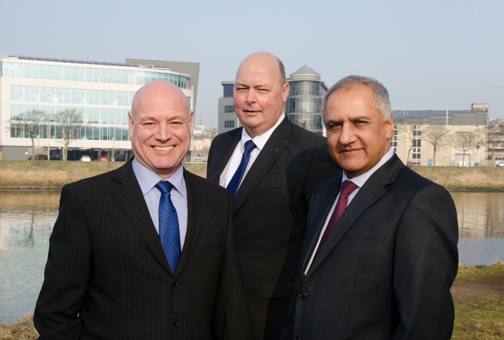From left to right: Managing director John Wilson technical director Colin Bruce and consultancy director Satnam Shoker.