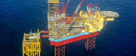 A Maersk drilling rig