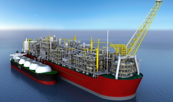 Shell's Prelude floating LNG vessel