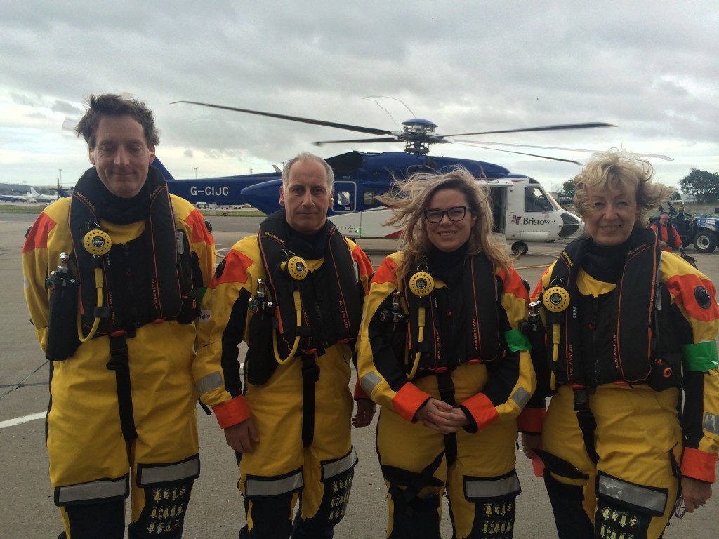 Energy Voice's editor Rita Brown with Andy Samuel, Trevor Garlick and Andrea Leadsom