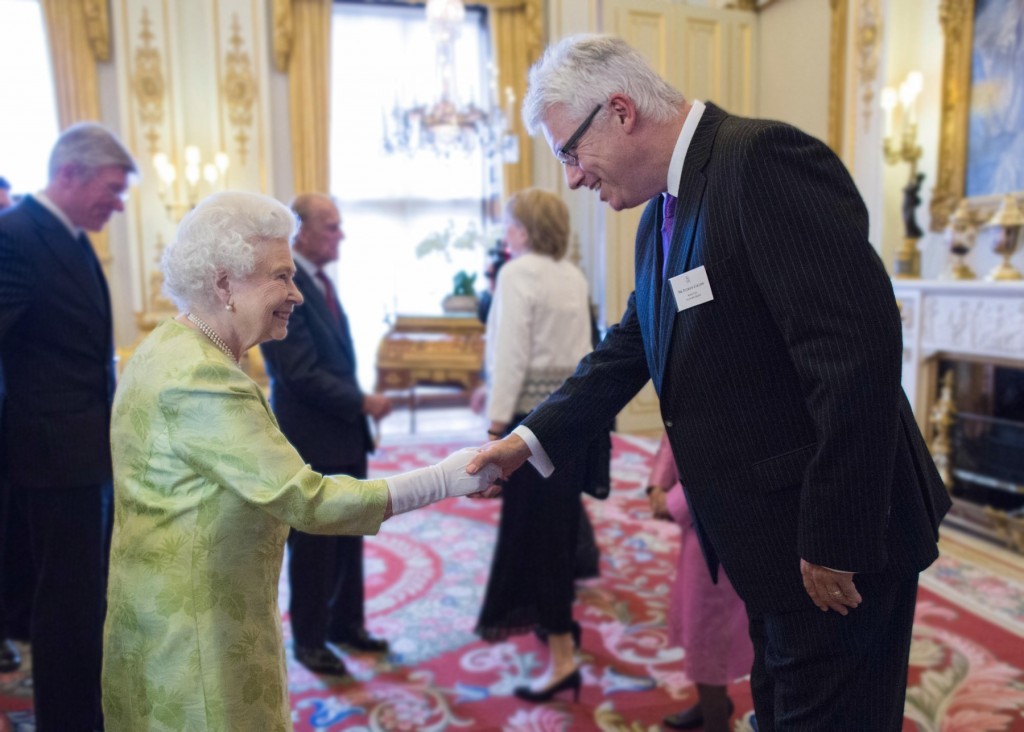 Aubin CEO Paddy Collins meeting the Queen in June.
