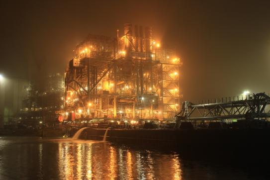 The topside for Marathon Oil's new Alba B3 platform