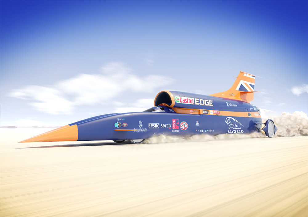 Richard Noble is the driving force behind 1,000mph Bloodhound supercar. Flock and Siemens.