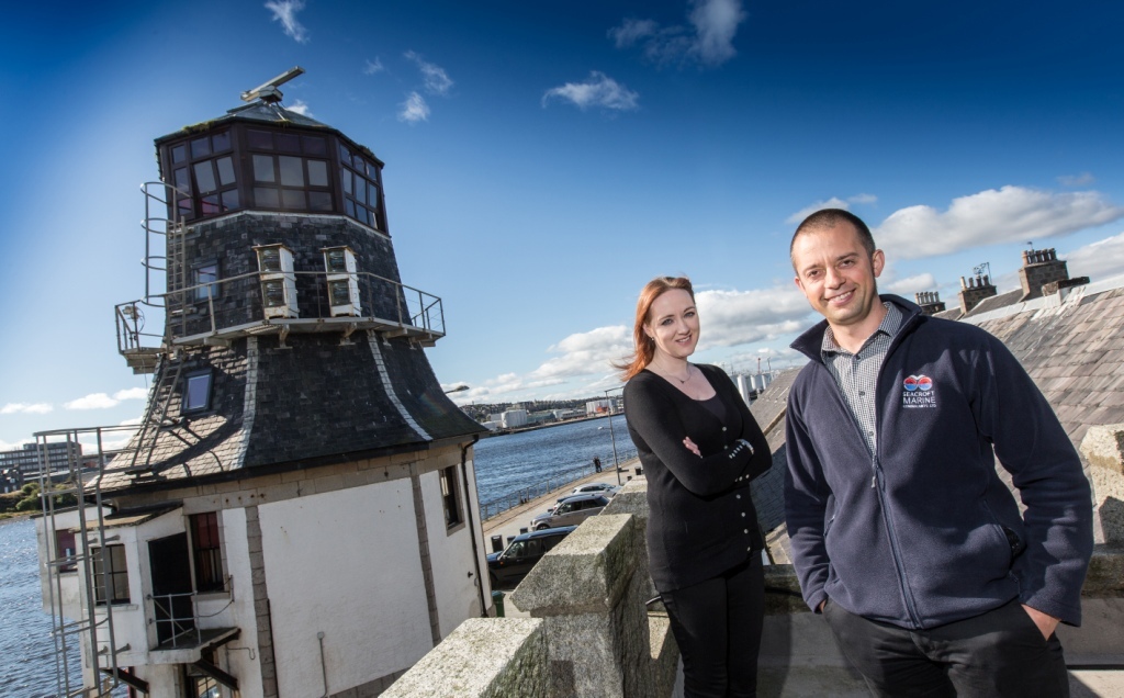 Michael Cowlam and Jennifer Fraser of Seacroft Marine Consultants.