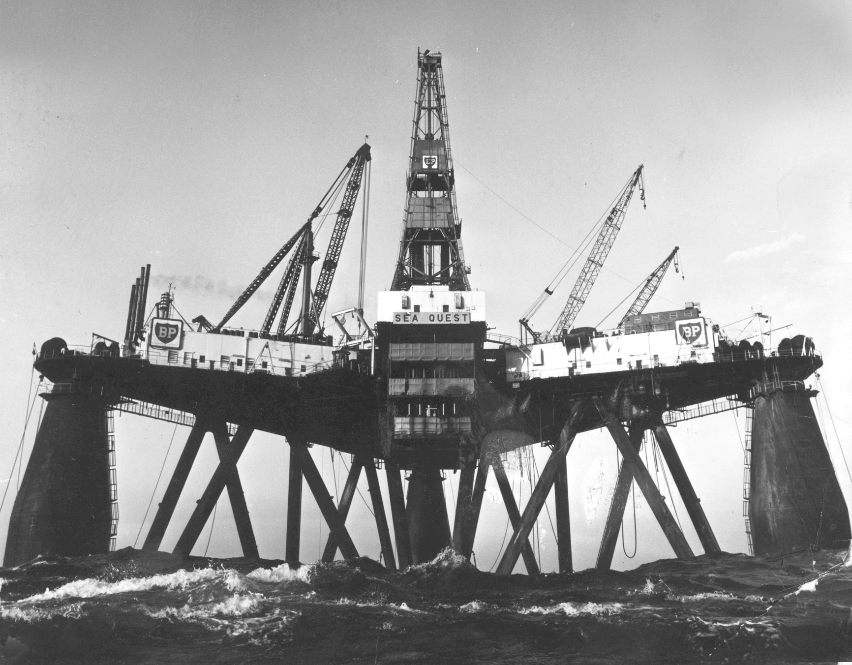 BP's drilling rig Sea Quest discovered the huge Forties field in 1970