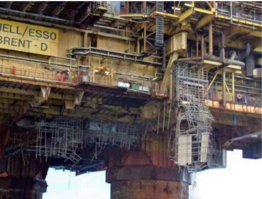 Shell's damaged Brent Delta platform