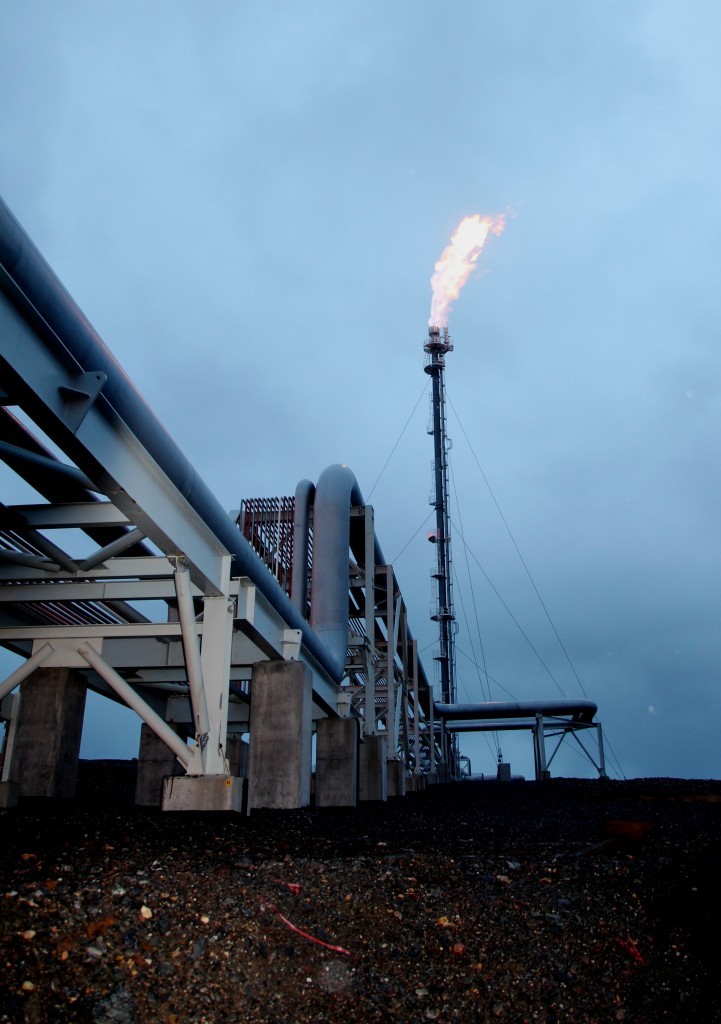 An oil rig flaring; Decarbonising oil and gas is one of the challenges to be addressed by the TechX Ventures initiative.