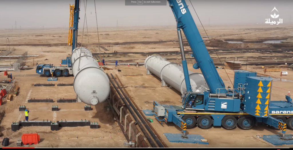 Video: Timelapse of oil processing units in Rumail field, Iraq
