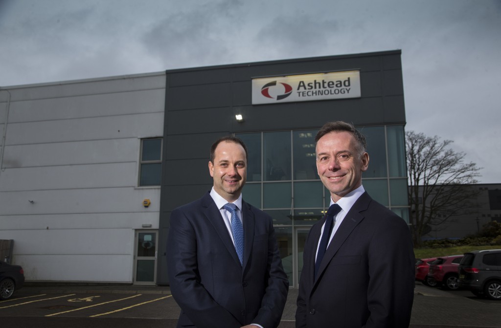 ASHTEAD TECHNOLOGY WESTHILL PICTURE OF ALAN PIRIE (L) AND NICHOLAS GEE