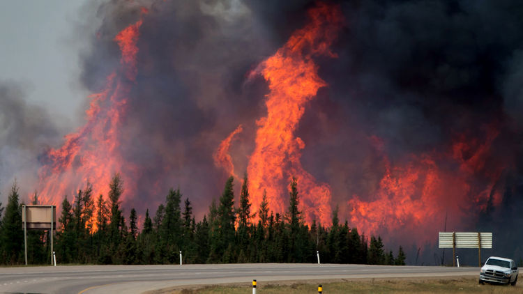 Oil-sands blaze