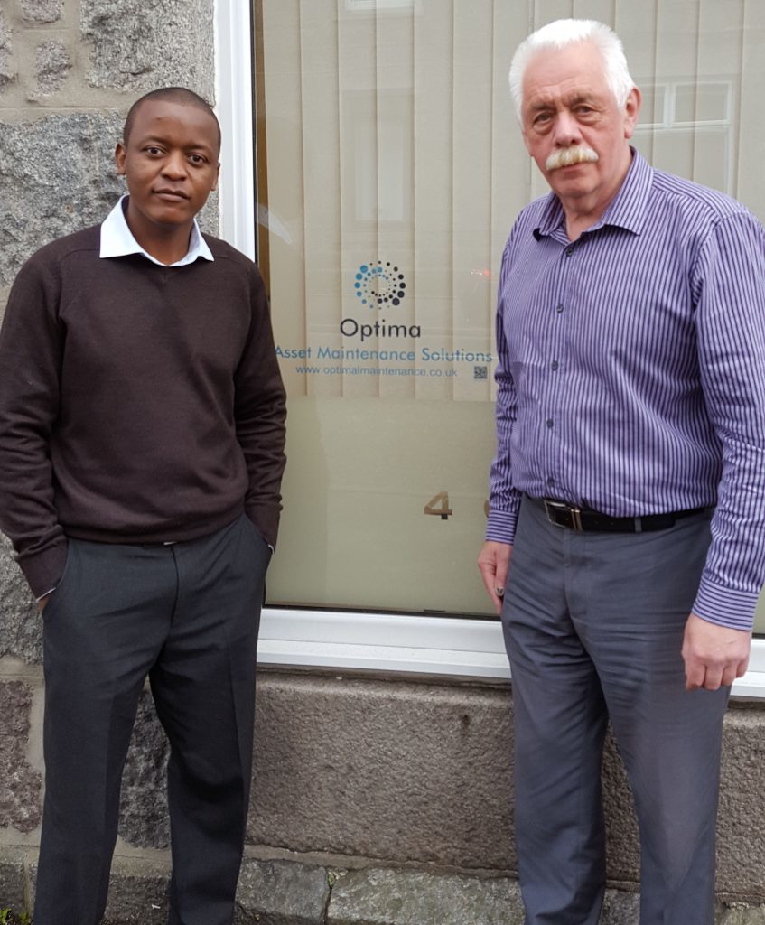 Leslie Moyo, Mike Holland of Optima Asset Maintenance Solutions