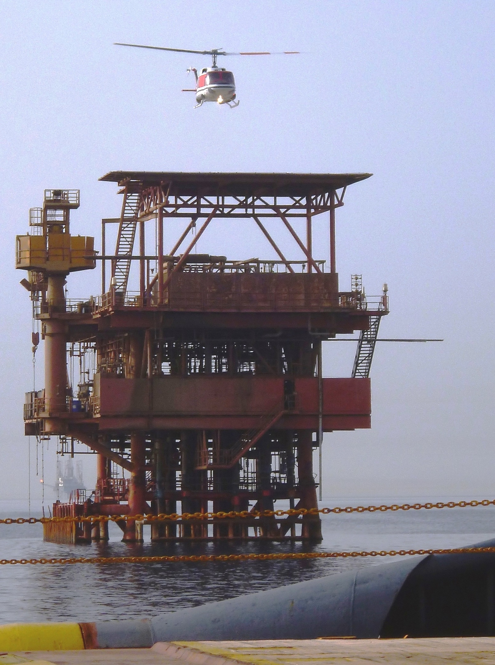 ThinJack team arriving on a Gulf of Suez production platform
