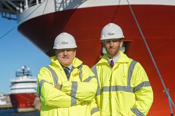 James Murphy, left, and his son, Jamie, of Navitas Compliance Solutions at Peterhead